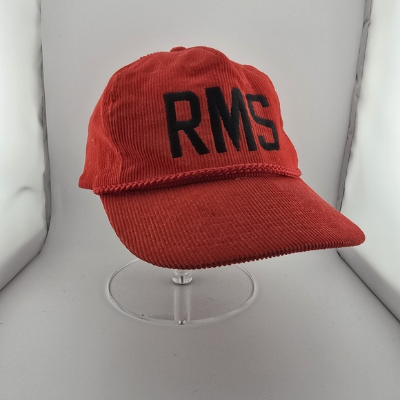 nissin Other - Vintage RMS Corduroy Rope Hat Red Cord Cap Nissin Made
